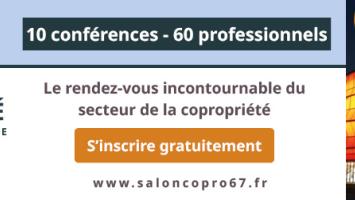 Affiche de l'édition 2025 de Rénovons, le Salon de la Copropriété de Strasbourg en Alsace