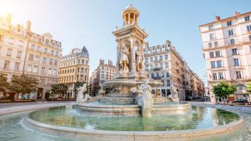 La place des Jacobins à Lyon en France