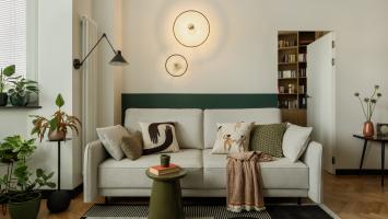 Un salon d'appartement 