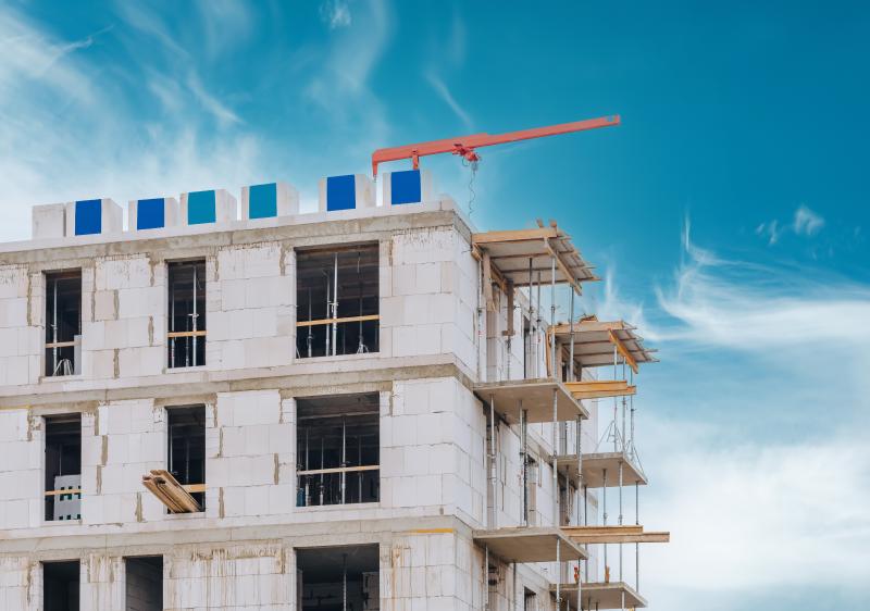 Un bâtiment en construction (VEFA)