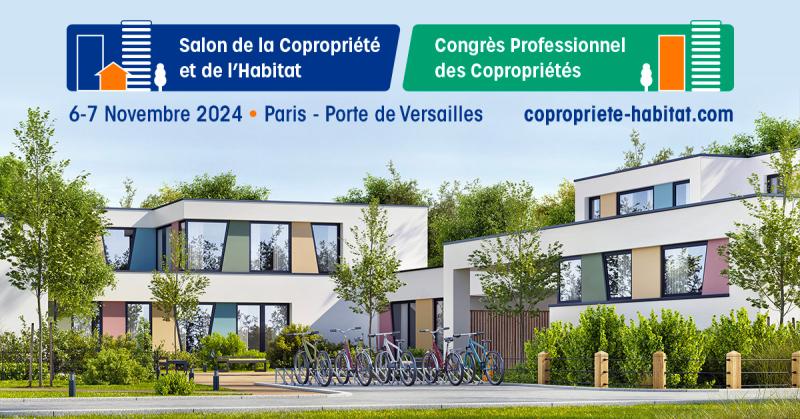 Affiche du Salon de la Copropriété et de l'Habitat de Paris 2024