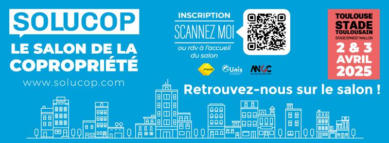 Affiche du salon immobilier SOLUCOP Toulouse 2025