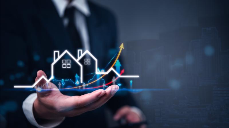 Un professionnel de l'immobilier qui présente des produits d'assurance