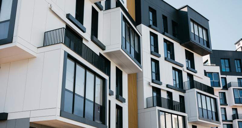 Une façade d'immeuble moderne