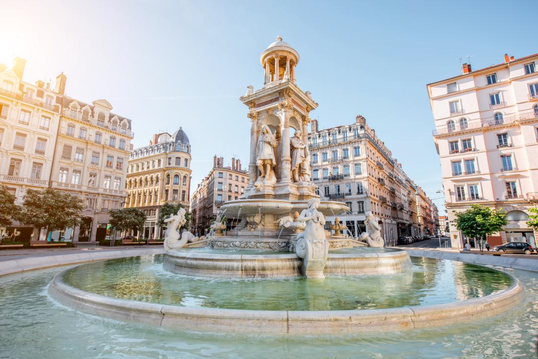 La place des Jacobins à Lyon en France