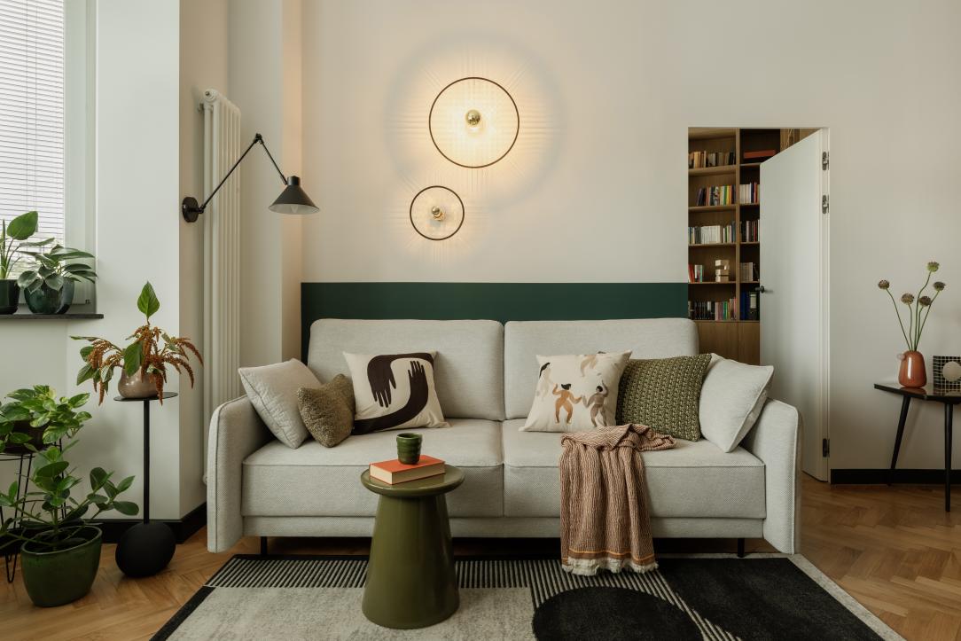 Un salon d'appartement 